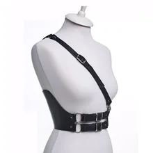 UYEE сексуальные женские подвязки Готический жгут ремни Фетиш белье боди платье бондаж кожа жгут БДСМ Для женщин LB-164