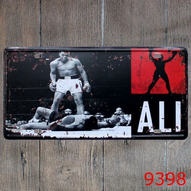 

15x30cm Boxing Champion Ali Decor Bar Pub Home Vintage Retro Poster Cafe Art Metal Tin Sign