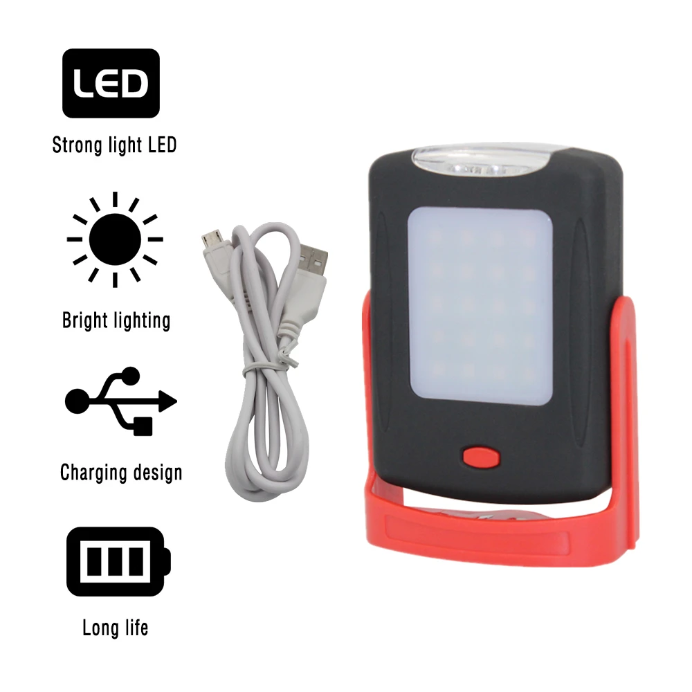 Rechargeable Flashlight 23 Led Flashlight Magnetic Work