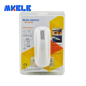 

MKBS-18-02 12V 18A or 24V 10A Universal Float Switch, Switch Protection Protector for Marine Boat Automatic Bilge Pump