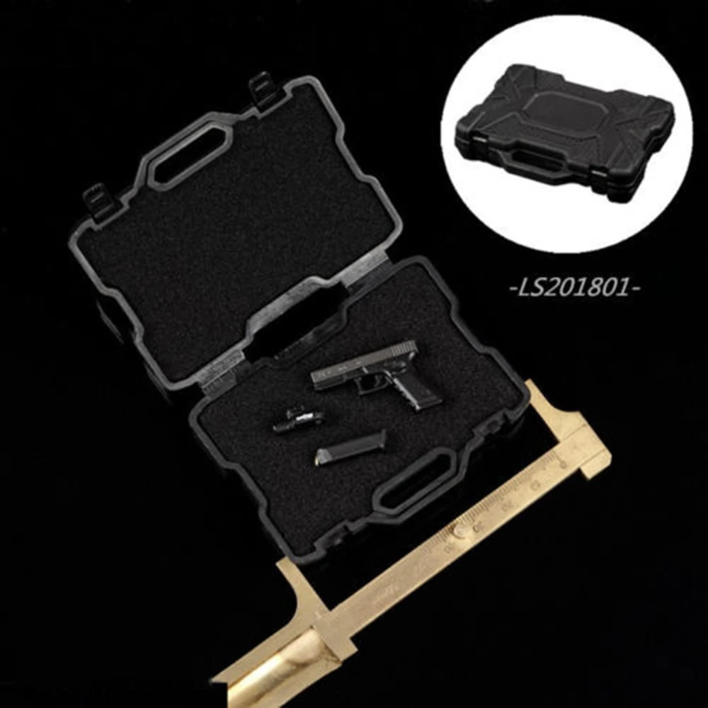 

Weapon Gun Box 1/6 Figure Weapon Case Rifle Suitcase Plastic Storage Box Model F 12'' Weapon Model Toy action figure Accessories