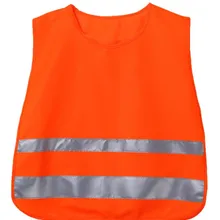 100 шт./лот, качественный светоотражающий жилет с высокой видимостью для школьной безопасности, жилет для велоспорта для детей, учеников