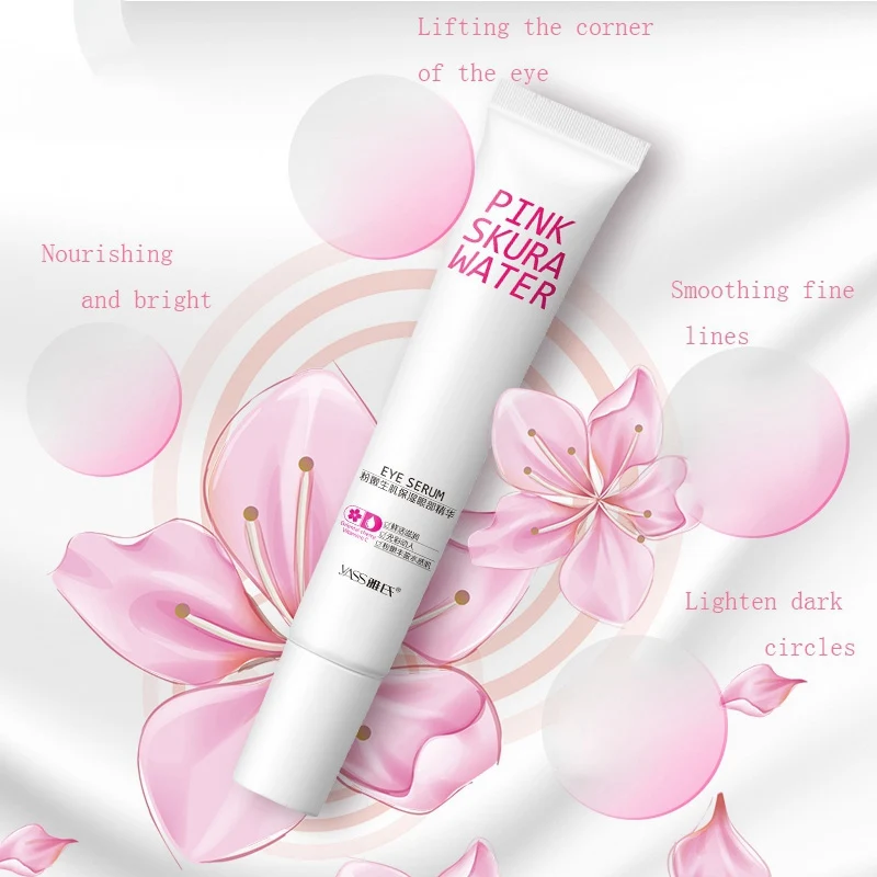 

Cherry Blossom Eye Cream Anti-Wrinkle Eye Serum Rejuvenating Moisturizing Eye Cream For Dark Circles Eye Bags Remove