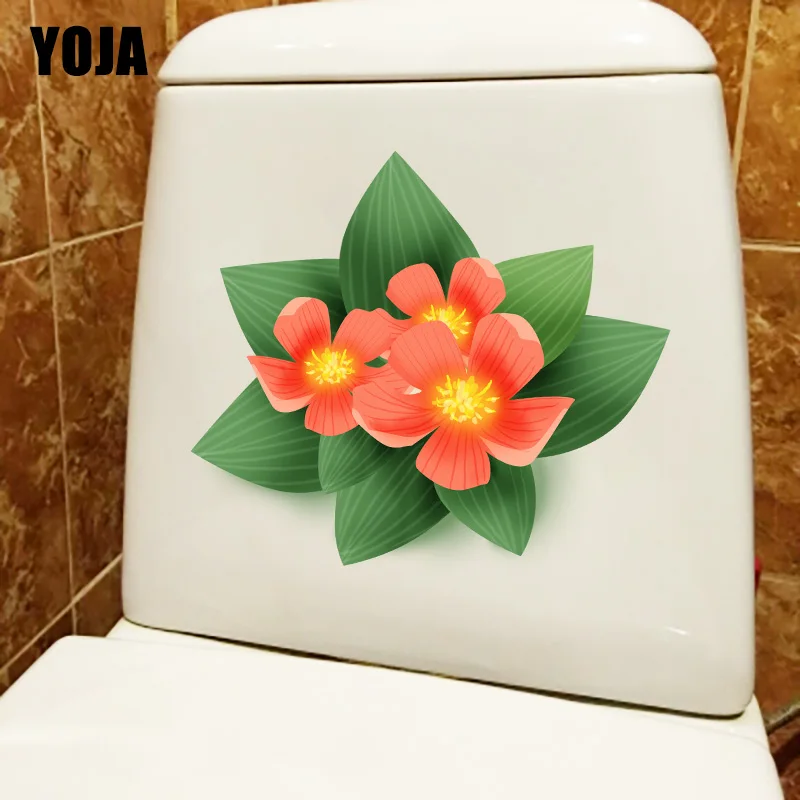 YOJA 22.7X20.7CM мультяшный цветок домашние настенные наклейки для детских комнат