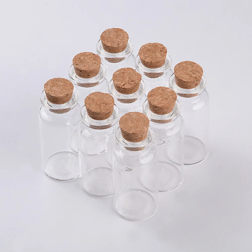 100 pcs 24x52x125 mm clear transparent empty glass bottles with corks diy 13ml small decorative glass jars containers - Decorative Glass Jars 100 pcs 24x52x125 mm clear transparent empty glass bottles with corks diy 13ml small decorative glass jars containers - Decorative Glass Jars