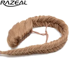 Razeal женский натуральный длинный кудрявый Синтетический Плетеный хвост волосы шт блонд черный коричневый 2" 50 см 120 г