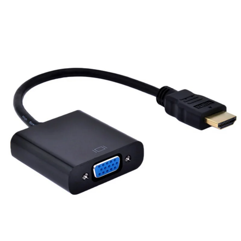 HDMI TO VGA Adapter Gold Plated High-Speed 1080P Active to Converter Male Female For PC Laptop DVD HDTV | Электроника
