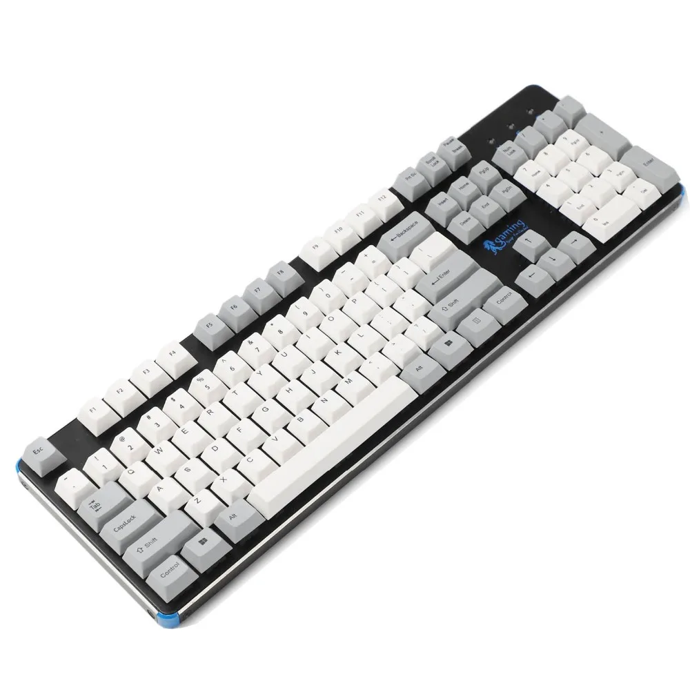 

Gray Beige Mixed YMDK Cherry Profile ANSI 104 Dye-Sub Thick PBT Smooth Feeling Keycap For Cherry MX Switches Mechanical Keyboard
