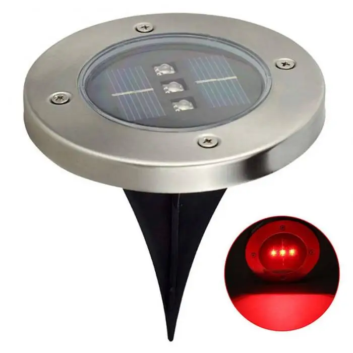 Luz ao ar Leds Solar Powered Subterrâneo Enterrado Livre Paisagem Jardim Escadas Lâmpada Ja55 3 24 3 leds solar powered subterrâneo enterrado luz