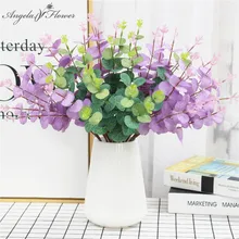 50/65 см искусственные листья большие растения в виде листьев эвкалипта настенный материал Декоративные искусственные растения для дома, магазина, сада, вечерние, рождественские