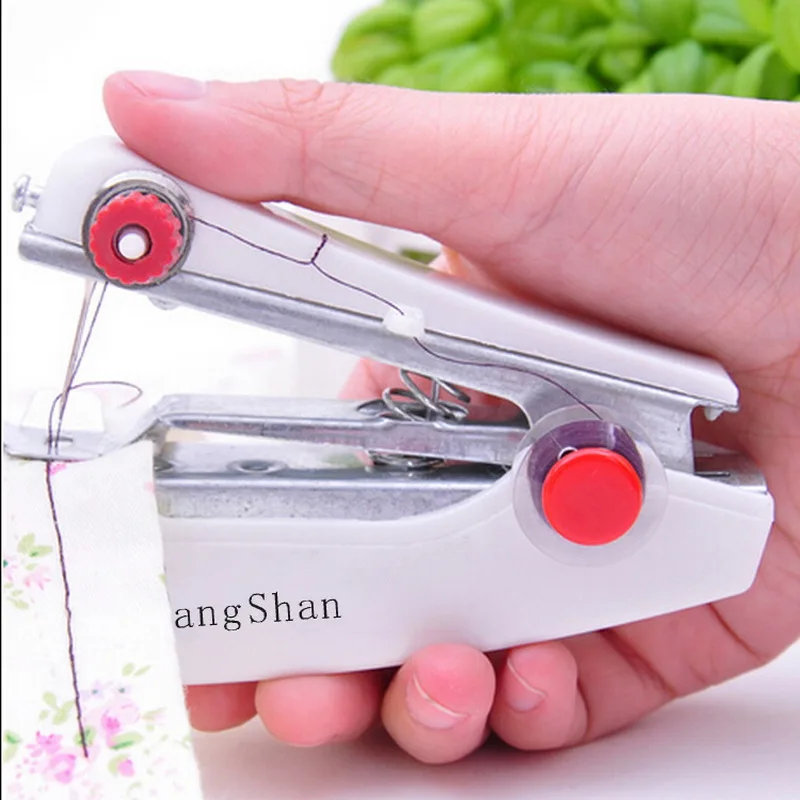 1PCS Portable Home Mini Sewing DIY Machine Quick Table Hand-Held Single Stitch Fabric Clothes Sewing Machine