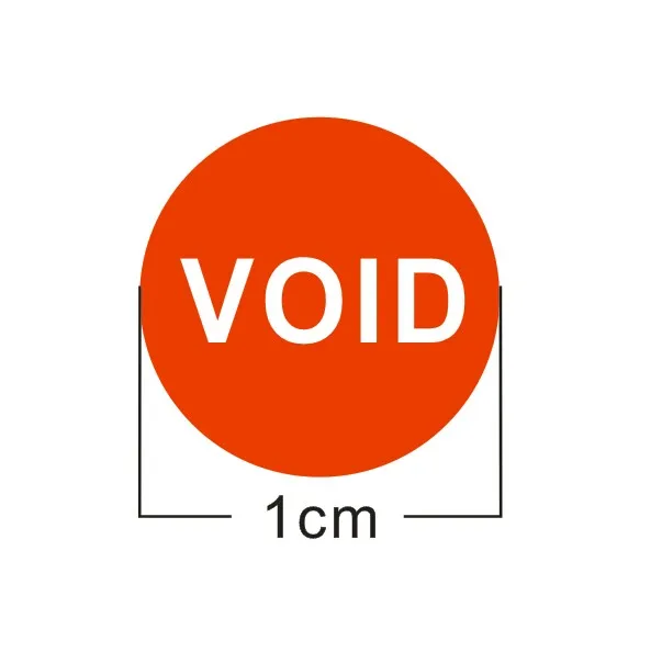 

Free shipping Universal 1CM Black / Red VOID Stickers Warranty sealing label sticker void if damaged, 500pcs/lot