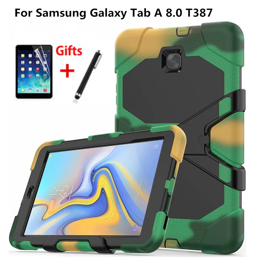 Ударопрочный Прочный чехол для Samsung Galaxy Tab A 8 0 T387 SM 2018 ударопрочный защитный всего