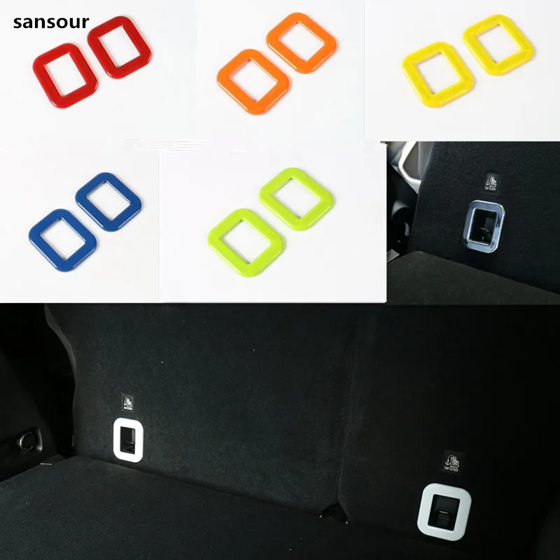 Sansour For Jeep Renegade 2015 2016 ABS Rear Tail Trunk Box Frame Cover Trim Auto Parts