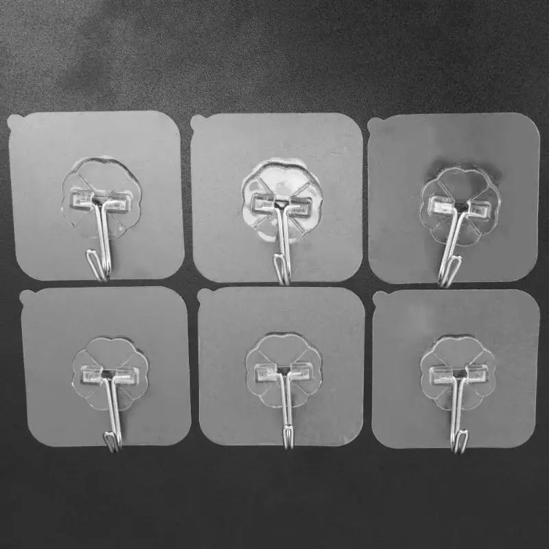6 шт. настенные крючки вешалки на присосках|Вешалки и крючки| |