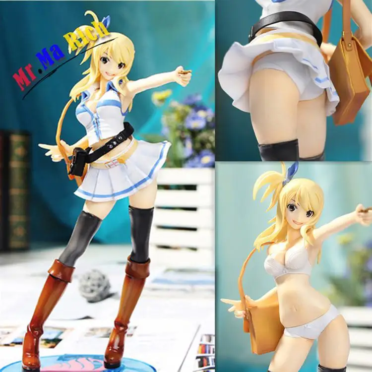 Японское аниме Сказочный хвост Lucy Heartfilia 8 &quotсексуальное литое ПВХ фигурка 1/7