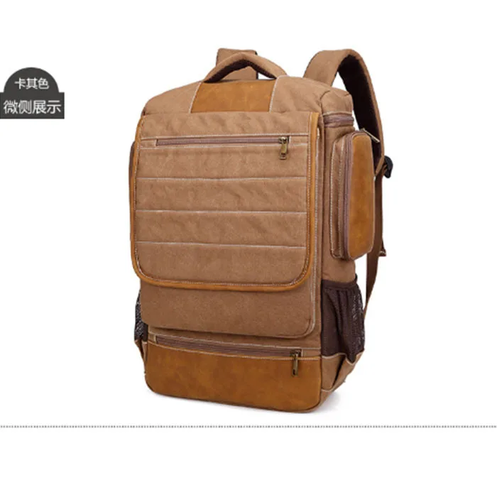 

Men Canvas Backpack College Student School Backpacks for Teenagers Vintage Mochila Casual female bags for students ArmyGreen