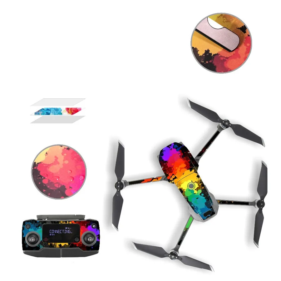 Водонепроницаемые наклейки из ПВХ наклейка Чехол обертывание для DJI MAVIC 2 Pro Zoom Drone