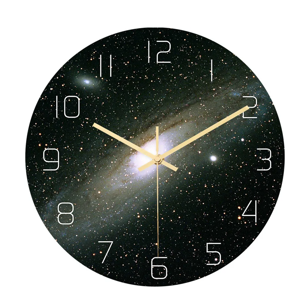 3D часы большие черные дыры настенные часы с фотографиями съемный светится в темноте зеркало современные часы дизайн большие размеры настенные часы 19JUL10