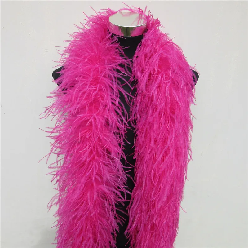 Красивые 2 м 6 слои натуральные перья страуса боа качество пушистые костюмы/отделкой для вечерние/костюм/шаль/доступны
