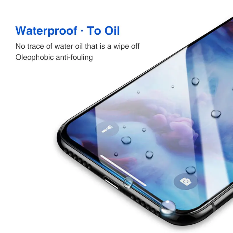 10D Tempered Glass on the For iPhone X 7 8 6 Plus Screen Protector Full Cover Protective Glass For iPhone 6 6s 7 XR XS Max film (2)