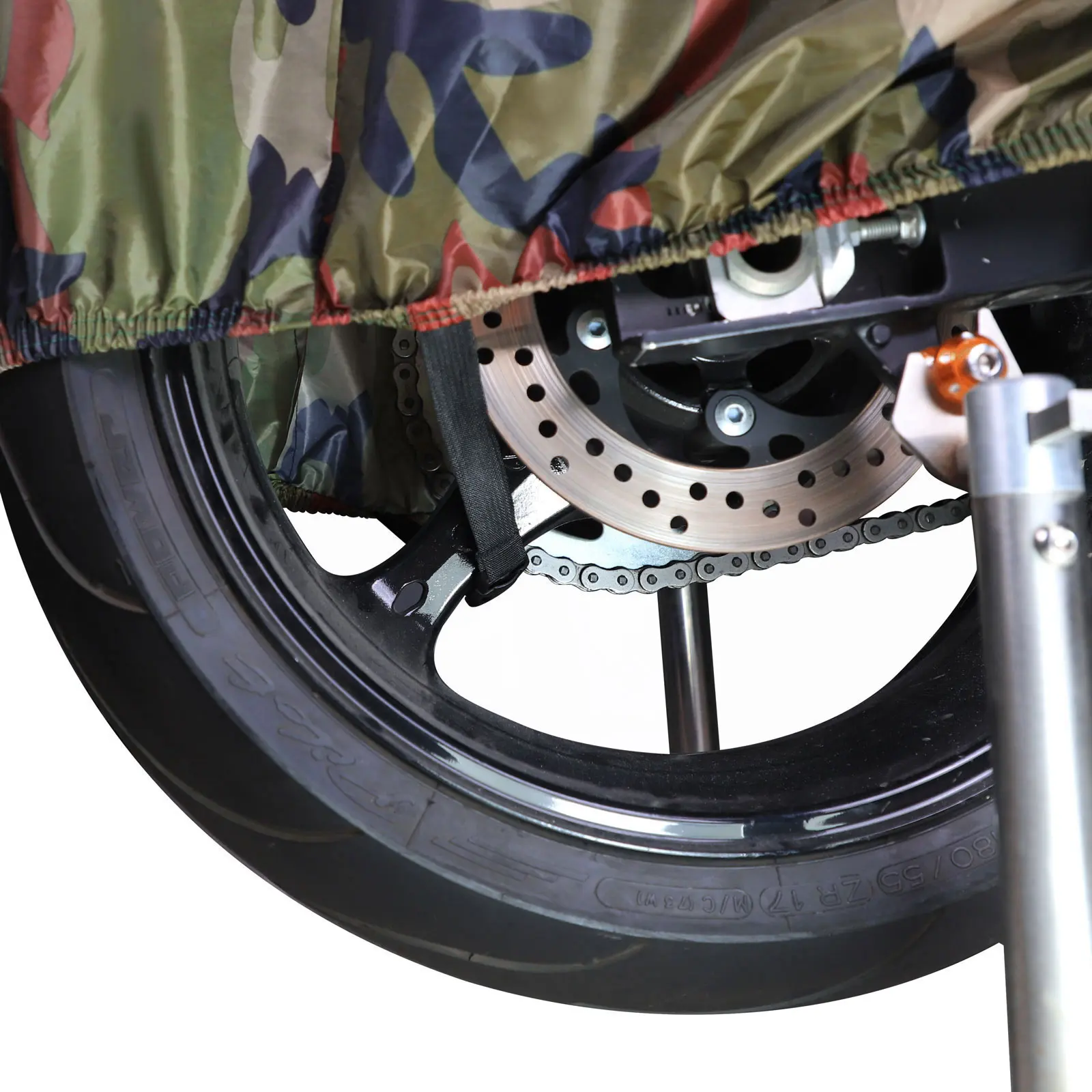 XXXL 295x110x140 см 190 т Водонепроницаемая камуфляжная дождевая Пыль УФ уличная Крытая мотоциклетная крышка пальто для улицы