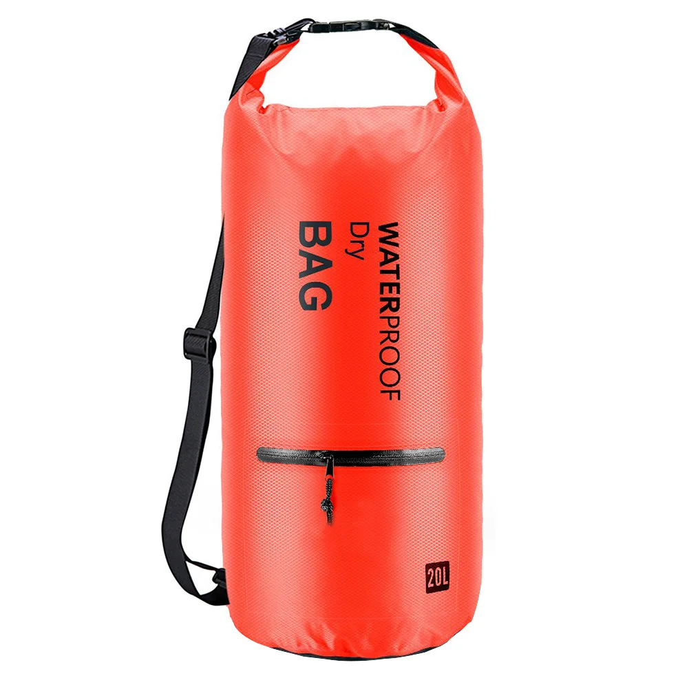 

Portable Swimming Storage Easy Clean Sports Smooth Camping Universal With Pocket Water Resistance Space Saving Dry Bag Rafting
