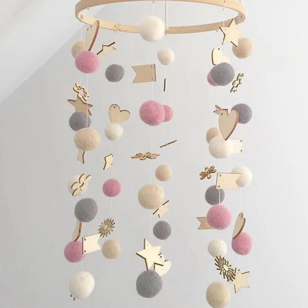 Ранние развивающие игрушки для детей Погремушки DIY Красочные шары вращающаяся кровать колокольчик кроватка музыкальная шкатулка Мама ручной работы колокольчик Игрушка - Цвет: A2