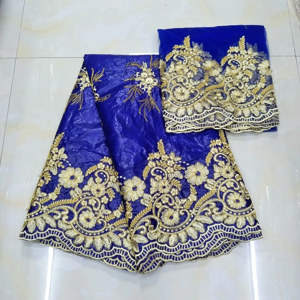 

bazin riche getzner basin brode african fabric flowers with beads 5+2 yards swiss tulle lace scarf,brocade fabric for dress 2018