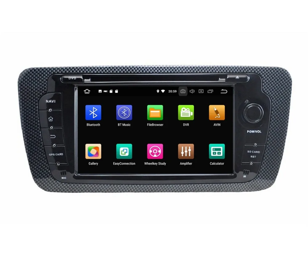 Perfect 7" Android 8.0 Car Radio DVD GPS Navigation for SEAT IBIZA 2009 2010 2011 2012 2013 4GB RAM Bluetooth WIFI USB DVR 32GB ROM 4