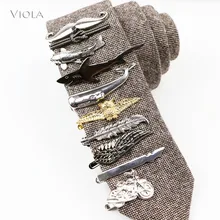 Стильный металлический КИТ Акула животные борода зажим для галстука Мужские аксессуары мужской деловой, банкетный бар повседневные зажимы галстука застежка подарок