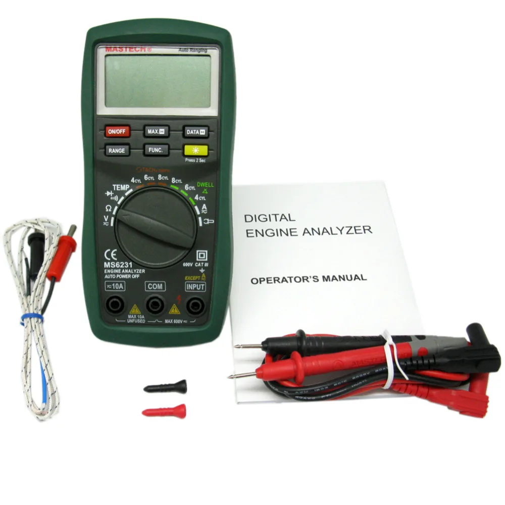MASTECH New 1999 AUTO RANGE DIGITAL ENGINE ANALYZER MS6231 DWELL car