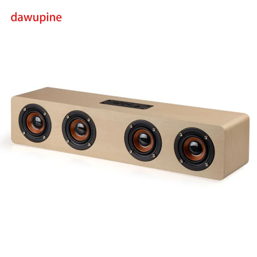 Walupine Bluetooth мобильный телефон деревянный динамик Mp3 плеер USB диск TF слот для карты для ноутбука компьютер громкий динамик усилитель 4X3 Вт