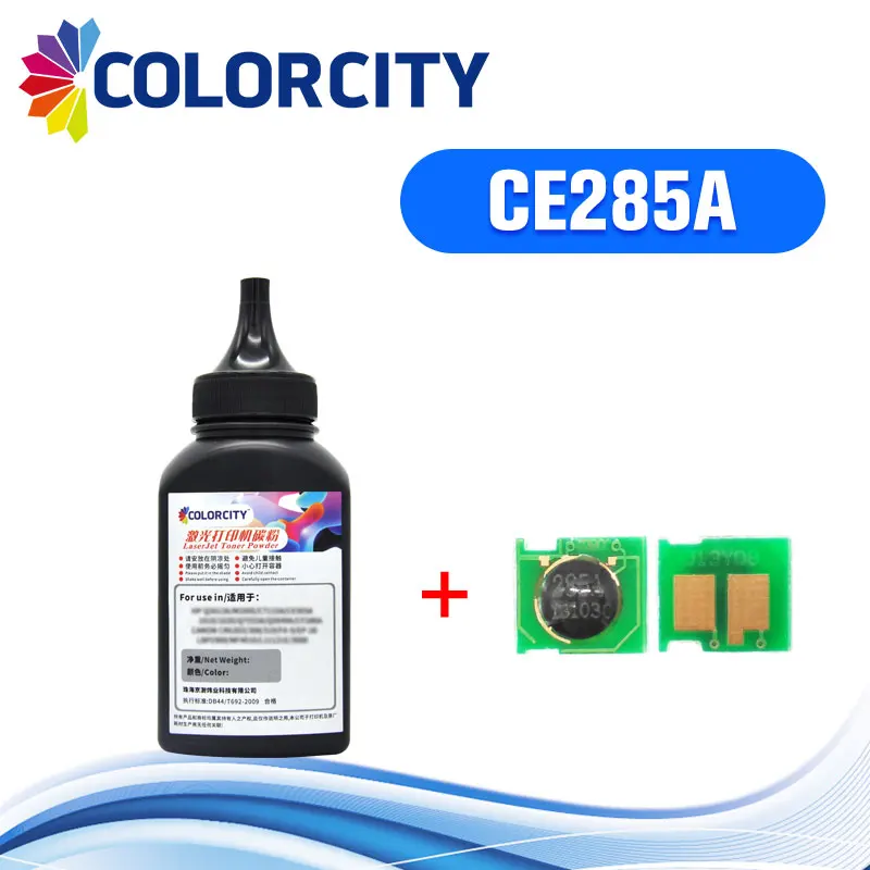 70 г/бутылка CE285A Заправка тонера порошок + чип для hp LaserJet P1100 P1102 P1102W M1132 M1212NF 1214NFH 1217NFW