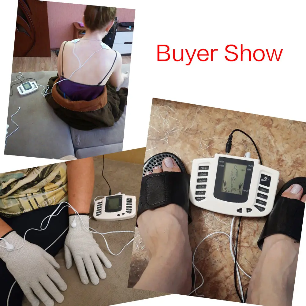 Us 861 31 Offrussian Or English Button Electrical Stimulator Full Body Relax Muscle Therapy Massagerpulse Tens Acupuncture Slimming Massage In - 