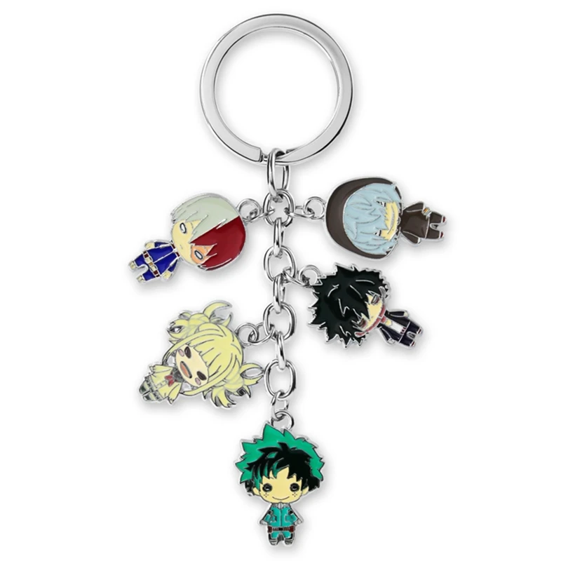 

New Fashion Lovely Cartoon Anime New Academia My Hero Academi Keychain Acrylic Key Ring Charms Gift
