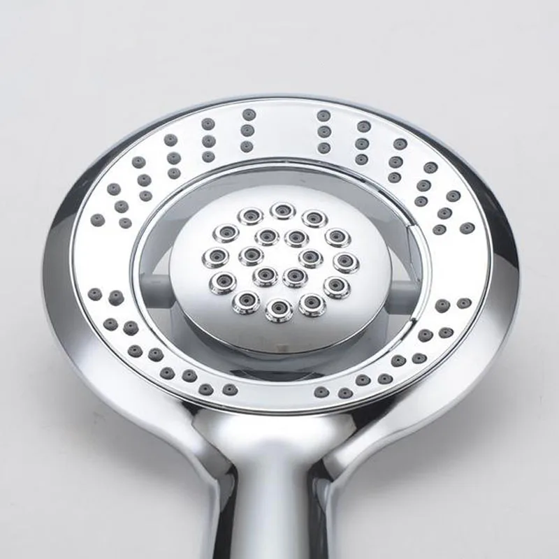 5.2inch Extra Large Handheld Shower Head ABS Bathroom Shower With 4 Kinds Sprayer Chrome Finish