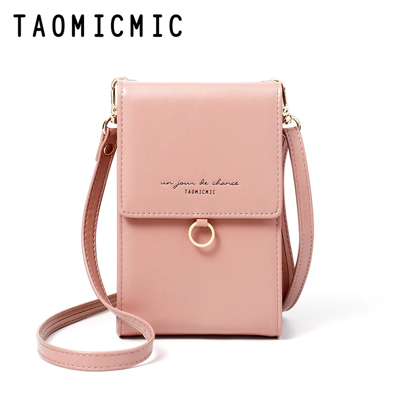 Female bag Korean casual handbags Fashion wallet PU solid color retro Messenger bag