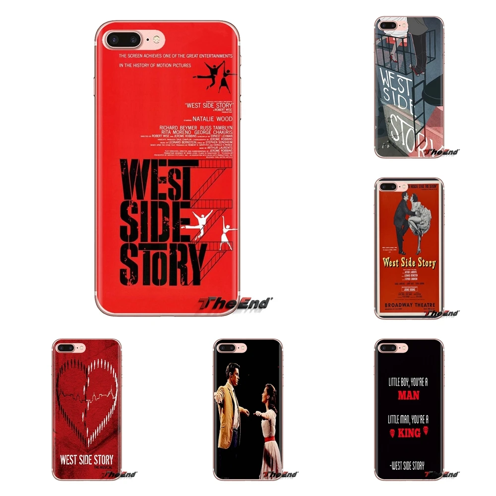 For Samsung Galaxy A3 A5 A7 A9 A8 Star A6 Plus 2018 2015 2016 2017 Transparent TPU Shell Cover West Side Story 1961 Poster Movie |