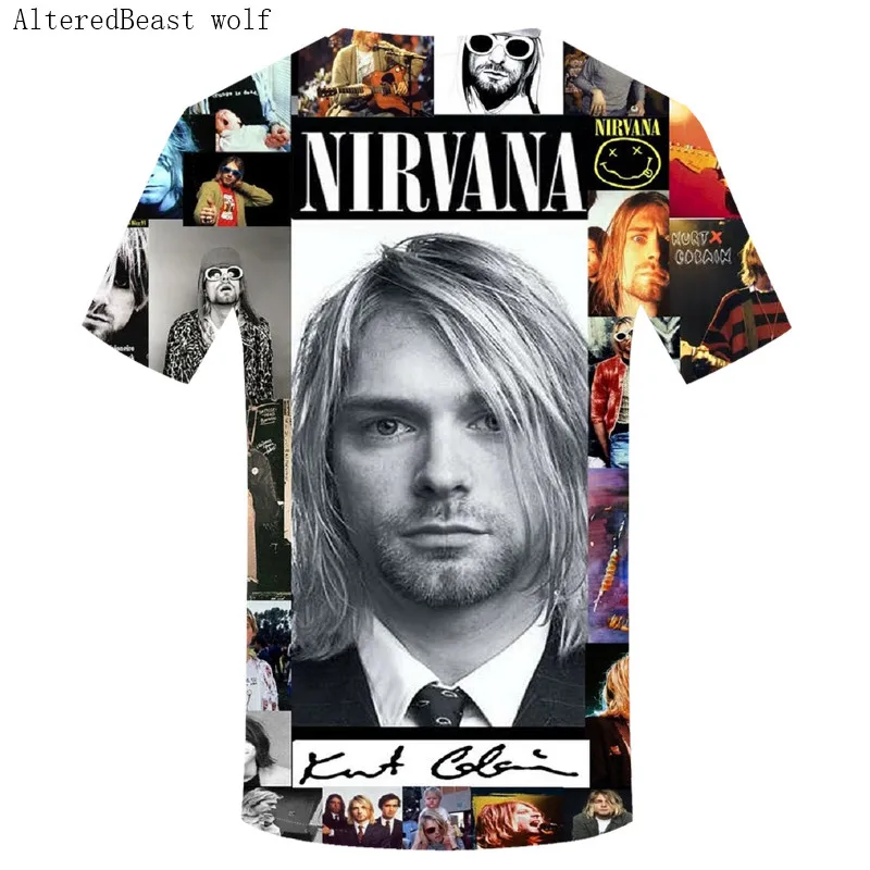 Мужская футболка Nirvana Kurt Cobain, Harajuku Song, лирика, принт в рамке, рок-звук, мужская летняя одежда, негабаритная футболка