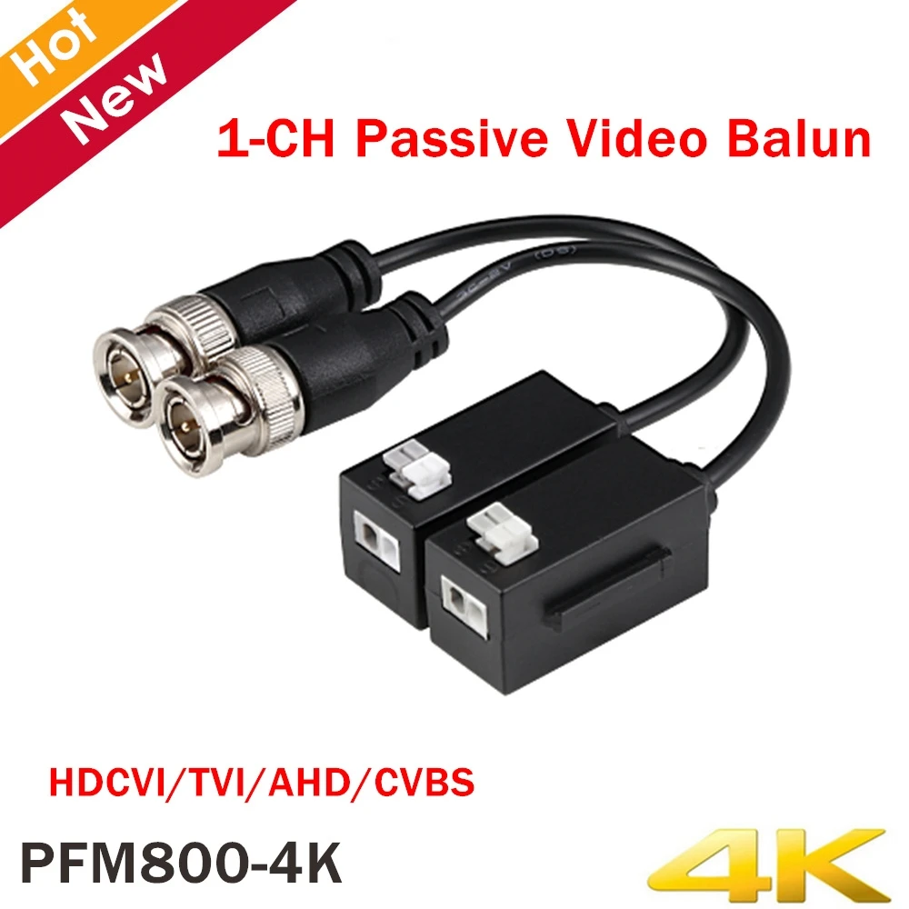 Оригинальный Dahua PFM800 4K 1CH пассивный видео Balun HDCVI аксессуар совместимый формат