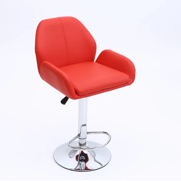 

red black coffee chair shop student lift stool coffee orange color free shipping