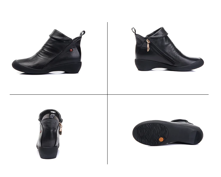 Новое поступление; кожаные женские ботинки; ботильоны из натуральной кожи для девочек; повседневная женская обувь ручной работы на каблуке