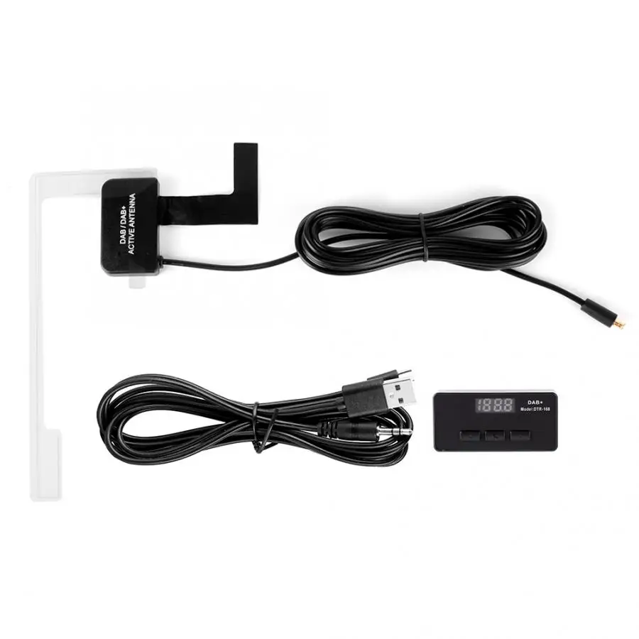 

gps module Car DAB Digital Radio Audio Receiver With Antenna FM Transmitter AUX Audio Interface fm converter New arrives