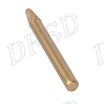 

20 Degree CNC Engraving Carving Chisel Emery Bit Brazed Diamond 6x3x12mm