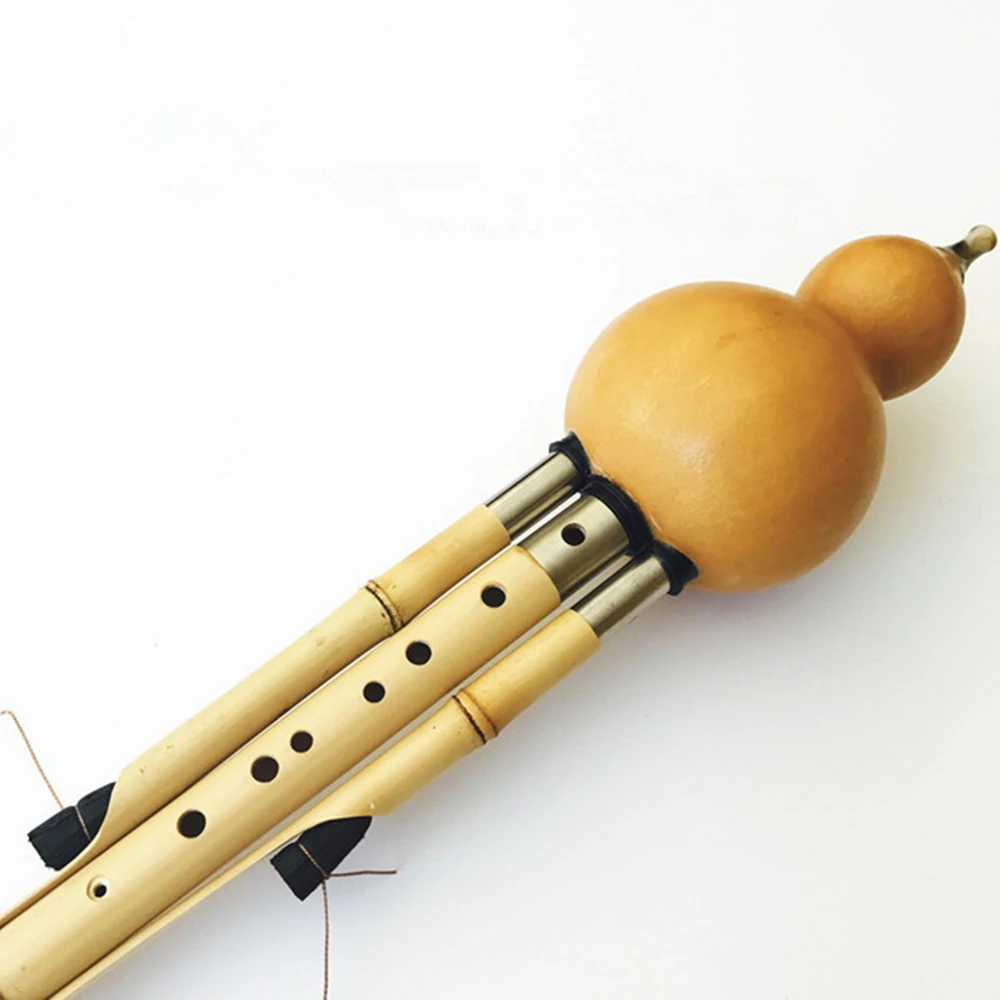 Китайский ручной работы Hulusi Золотой бамбуковый Тыква Cucurbit флейта 7 и 9 отверстий музыкальный инструмент ключ bB/C/F/G с чехлом Flauta Dizi