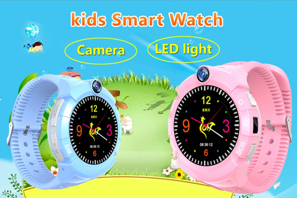 Q360 Дети gps Смарт-часы телефон с камерой VM50 расположение ребенок сенсорный smartwatch для детей SOS анти-потеря трекер ребенок pk Q90