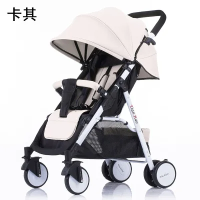  Baby stroller light portable can sit and lie folding four wheel shock absorber trolley baby child c