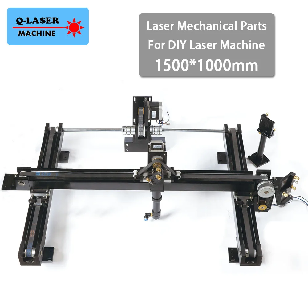 

DIY 1510 Co2 Laser Spare Parts Set Laser Engraving Cutting Machine Mechanical Kit 1500*1000mm Size