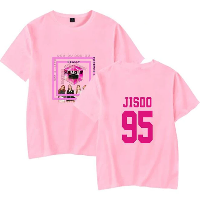 KPOP Blackpink T Shirt Women Men Korea Pop Idol K POP Black Pink Album ...